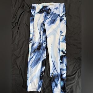 Layer 8 Kids Blue and White Abstract Leggings